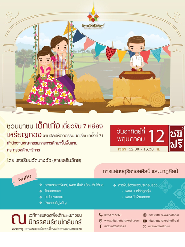 วันอาทิตย์ที่ 12 พฤษภาคม 2567 โดย โรงเรียนวัดบางวัว (สายเสริมวิทย์)